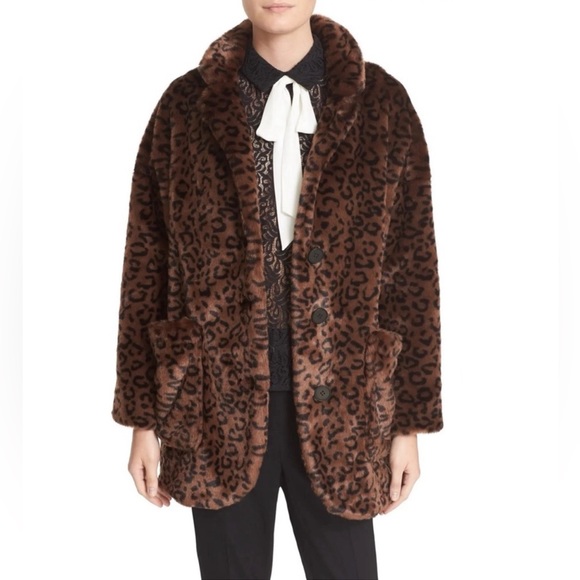 Kooples black faux fur coat - Picture 7 of 7